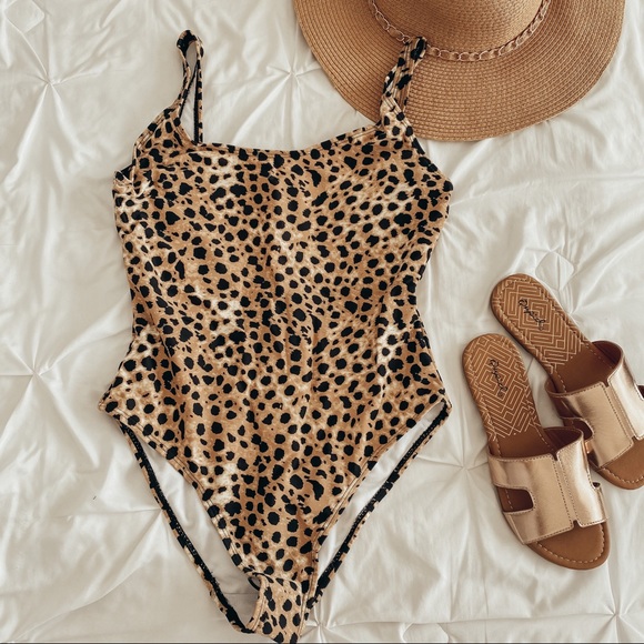 Other - Cheetah Print One Piece Swimsuit
